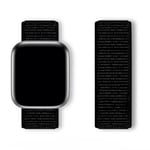Sport Loop armband till Apple Watch 38/40/41 mm i ventilerande nylon - Svart