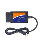 ELM327 / ELM 327 / OBD2 USB Bildiagnostik Felkodsläsare