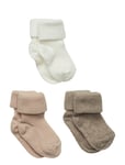Cotton Rib Baby Socks - 3-Pack Sockor Strumpor Multi/patterned Mp Denmark