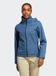 adidas Terrex Women's Multi Rain rdy 2-layer Rain Jacket - Grey, Teal, Size S, Women