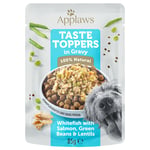 Applaws Hund Taste Toppers saus 12 x 85 g - Hvitfisk, laks, grønne bønner og linser
