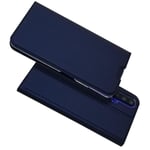 Huawei Nova 5T / Honor 20 Magnetisk Skinndeksel med Kortholder Mørkeblå