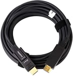 DTECH 3m HDMI Fiber Optic Cable 4K at 60Hz/ 2K at144Hz HDR 4:4:4 3D 18Gbps High Speed Ultra HD with Small Micro and Standard HDMI Connector