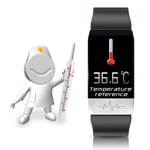 Smart Bracelet Body Temperature Thermometer Ip67 Blood Pressure
