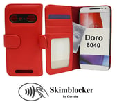 Skimblocker Plånboksfodral Doro 8040 (Röd)