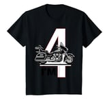 Youth I'm 4 old age 3th Birthday 4 years, cute motorbike for kids T-Shirt