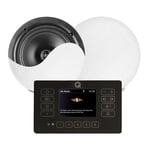 Q Acoustics E120 Black - Bluetooth Kitchen Ceiling Speaker System DAB+ 2x NCSS5