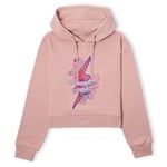 Harry Potter Love Leaves Its Own Mark Women's Cropped Hoodie - Dusty Pink - M - Dusty pink