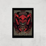 Dungeons & Dragons Players Handbook Giclee Art Print - A4 - Print Only