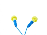 3M EX01020, Gjenbrukbar øreplugg, In-ear, Blå, Gult, Koblet med ledninger (ikke trådløs), 38 dB, Polyurethan, Polyvinylklorid (PVC)