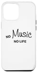 iPhone 12 Pro Max No Music No Life Case