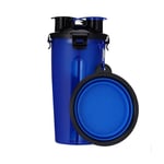 Portable Water Bottle & Bowl Travel Outdoor Pet Dog Cat Puppy Food Drinking Uk