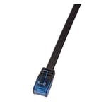 LogiLink CP0133B Câble réseau Cat5e UTP AWG 30 RJ45 0,50 m Bleu/Noir