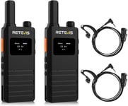 B63S Talkie Walkie,Pmr Talkie-Walkie Professionnel,Nouvelle Version Du Rt622P(3.0),Ecran Lcd,15Mm Léger,Vox,1620Mah,Usb C,Radio Bidirectionnelle Pour Famille,Camping(2 Pcs,Noir)