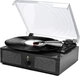 Vinyl Record Player Turntable with Built-In Speakers and USB Belt-Driven Vintage