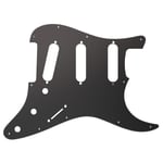 Black Anodized Stratocaster Compatible Scratchplate fits USA MEX Squier 11-hole