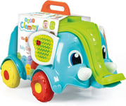 Soft Clemmy Baby Elephant Wagon with Soft Washable Building Blocks