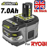 Genuine 18V 7AH For Ryobi P108 One+ Plus Lithium Battery RB18L50 RB18L40 RB18L25