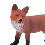 Simulation Animal Toy - High Simulation Lifelike Cute Nature Wild Animal Toy Red-fox Model Figurine Action Figures Kids Educational Toys Home Decor - Red