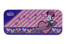 Markwins Minnie Cosmic Candy Lip & Face Tin, Plumier de Maquillage Minnie avec 11 Couleurs et Accessoires pour Lèvres et Visage, Kit Fun, Jouets et Cadeaux pour les Enfants et les Filles