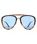Gucci Aviator Mens Havana Blue Sunglasses - Brown - One Size