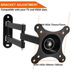 Flat Monitor TV Mount Bracket Tilt Swivel Rotation For 10-32 Inch LED LCD Plasma