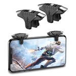 Newseego PUBG Mobile Game Trigger Controller, [1 Pair] Upgraded Smart Phone Game Controller Gamepad Sensitive Aim & Shoot L1R1 Triggers for PUBG/Call of Duty for iOS/Android, Black