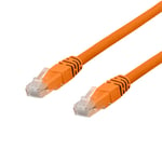 DELTACO Deltaco U/utp Cat6a Patchkabel, Delta Cert, Lszh, 1m, Orange