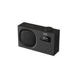 WE Radio Portable Rechargeable Dab/Dab+/FM Fonction Réveil - Sortie Jack 3.5 - Ecran LCD rétro-éclairé - 3W RMS - Noir