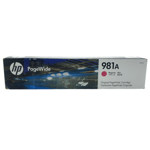 HP 981A Magenta Ink Cartridge J3M69A Genuine Original PageWide Enterprise Pink