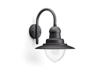 Philips Mygarden Raindrop Vägglampa 60 W E27 Ljuskälla Medföljer Inte, Väggbelysning För Utomhusbruk, Svart, Gjuten Aluminium, Syntet, Ip44, Trädgård, Terass, I