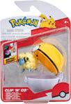 Pokmon PKW3137 Clip N Go Mareep Includes 2-Inch Battle Figure and Level Ball 