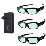 Pack Emetteur + 3x paires de lunettes 3D RF JVC pour N5, NZ7, NZ8 et NZ9
