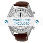 Seiko Klockarmband 8T67-00A0 / SSB181P1 L00F16J0 Krokodil läder Brun 22mm