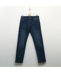 Jack & Jones Mens Mike Original Slim Fit Jeans in Blue Cotton - Size 32 Long