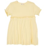 Copenhagen Colors Summer Pointelle-klänning Light Yellow | Gul | 110 cm