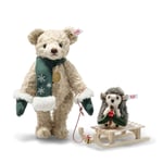 Steiff Limited Editon Teddy Bear With Hedgehog Size 25cm 5 Way Jointed 7286
