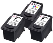 3 x Refilled PG 560XL CL 561XL Ink Cartridge Combo fit Canon Pixma TS5353