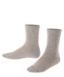 FALKE Unisex Kids Cotton Finesse K SO Thin Plain 1 Pair Socks, Grey (Concrete Melange 3615), 3-5