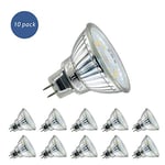 10 X Sanlumia 5W MR16 GU5.3 12V AC/DC LED Low Voltage Spotlight Bulb 450lm Non-Dimmable 50W Halogen Equivalen Natural White 4000K