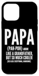 Coque pour iPhone 12 mini Papa Like A Grandfather Only Cooler – Funny Grandpa