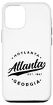 Coque pour iPhone 13 Pro Vintage Atlanta Georgia Hotlanta USA Love Noir