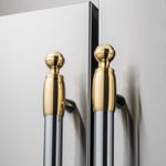 Dekorset Heritage, side by side kyl/frys, guld (blank) - Bertazzoni