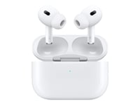 Apple | AirPods Pro - 2nd Generation (2023) - Trådlösa hörlurar med mikrofon. - aktiv brusreducering - vit | Magsafe laddningsfodral (USB-C)