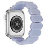 Apple Watch SE 44mm Flexibelt Armband i resin, lila