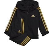 Essentials Shiny Hood MR träningsoverall Barn BLACK/GOLDMT 74