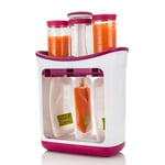 Wallfire Baby Food Squeeze Station Homemade DIY Fresh Fruit Juice Squeeze Station Infant Baby Food Maker with 10 Replacement Storage Bags