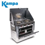 Kampa Roast Master Camping LPG Gas Cooker Oven Double Hob - 2023 Model NEW