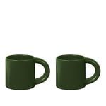 HEM - Bronto Mug (Set of 2) - Green - Kaffekoppar