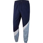 Nike M NSW HBR Pant WVN STMT Un Pantalon Homme, Obsidian/White/Indigo Fog/Obsi, FR : L (Taille Fabricant : L)